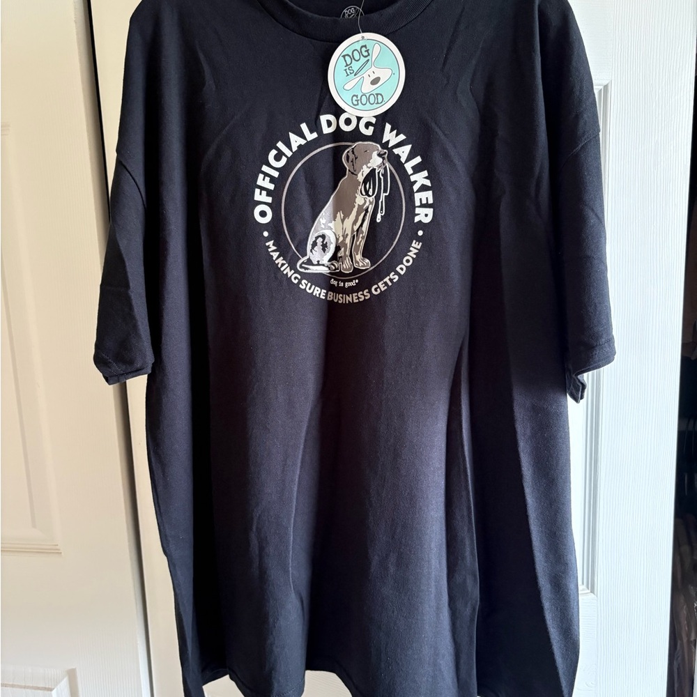 Dog is Good Official Dog Walker T-Shirt - Black